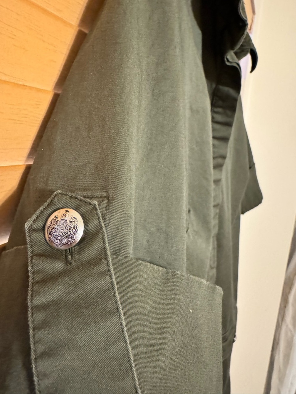 Lauren Ralph Lauren Olive Utility Shirt Dress - Picture 2 of 5
